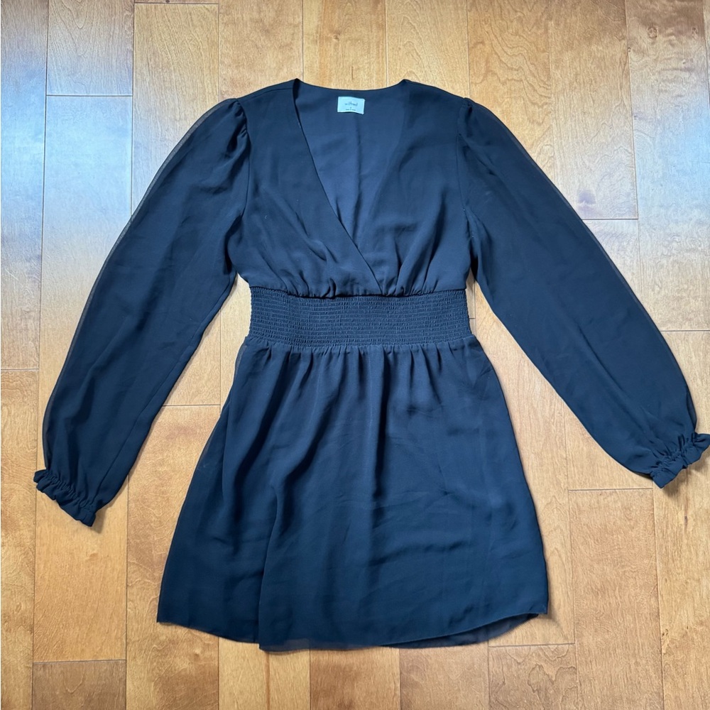 NWOT - ARITZIA - Wilfred - Elegant Black Long Sleeve Dress